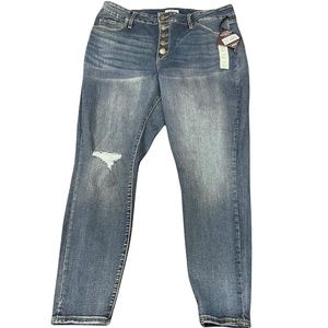 New - Ava and Viv Plus Size High Waist Skinny Denim Jeans